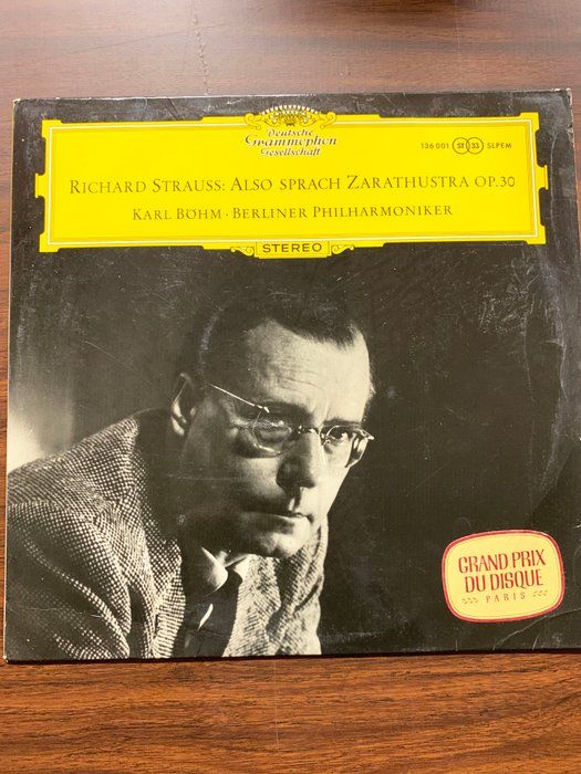 Lot 218: Richard Strauss, Michel Schwalbé, Berliner Philharmoniker · Herbert von Karajan ‎– Also Sprach Zarathustra  – Original Album