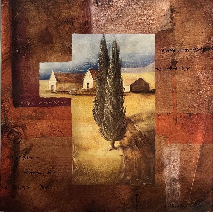 Lot 228: French Country Farmhouse Art Print