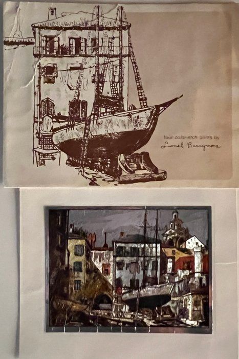 Lot 229: Leonard Barrymore print set. 8x10 inches