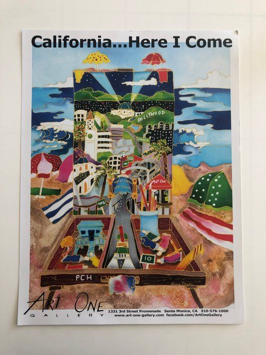 Lot 230: Art One Gallery Poster - California...Here I Come