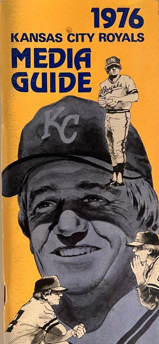 Lot 236: 1976 Royals Media guide. 4x9 inches