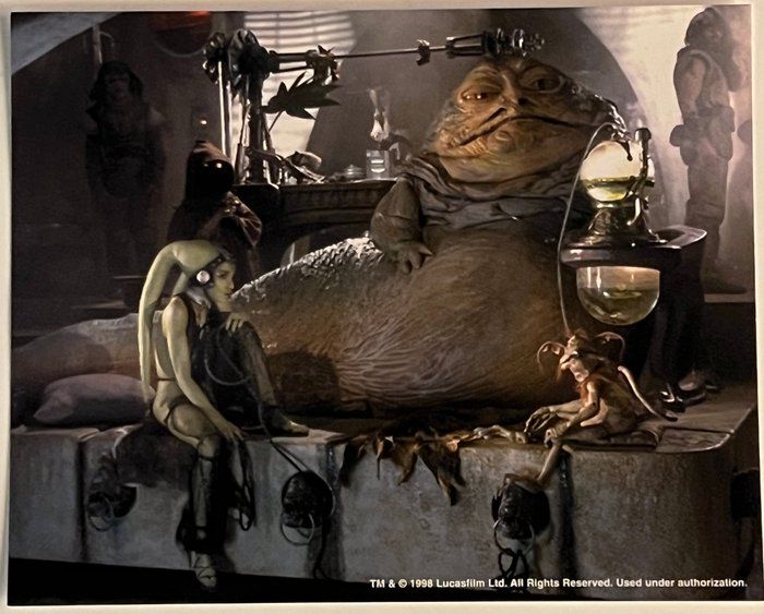 Lot 254: 1998 Star Wars Jabba the Hutt Movie Photo