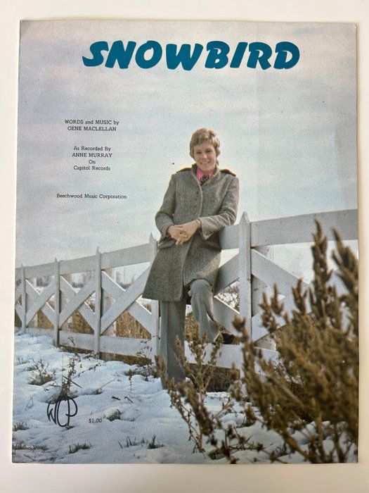 Lot 262: Anne Murray Snowbird music book