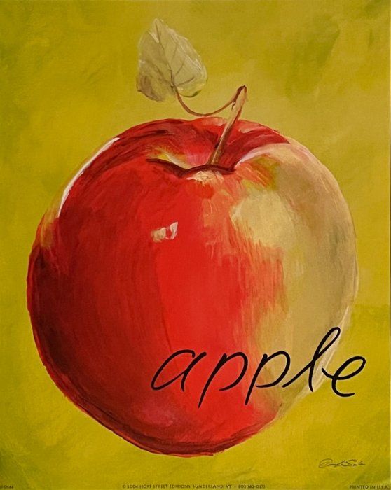 Lot 265: Apple Art Print