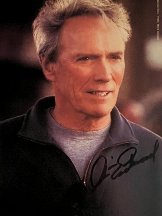Lot 273: Clint Eastwood facsimile signed photo. 5x7 inches