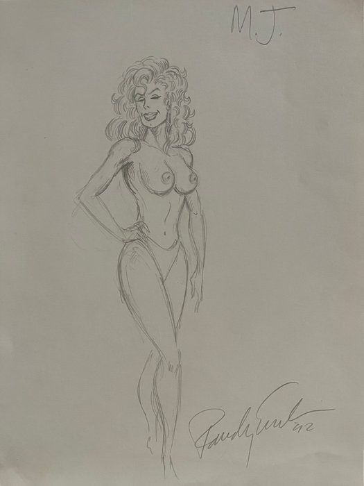 Lot 284: Randy Earl hand drawn sketch
