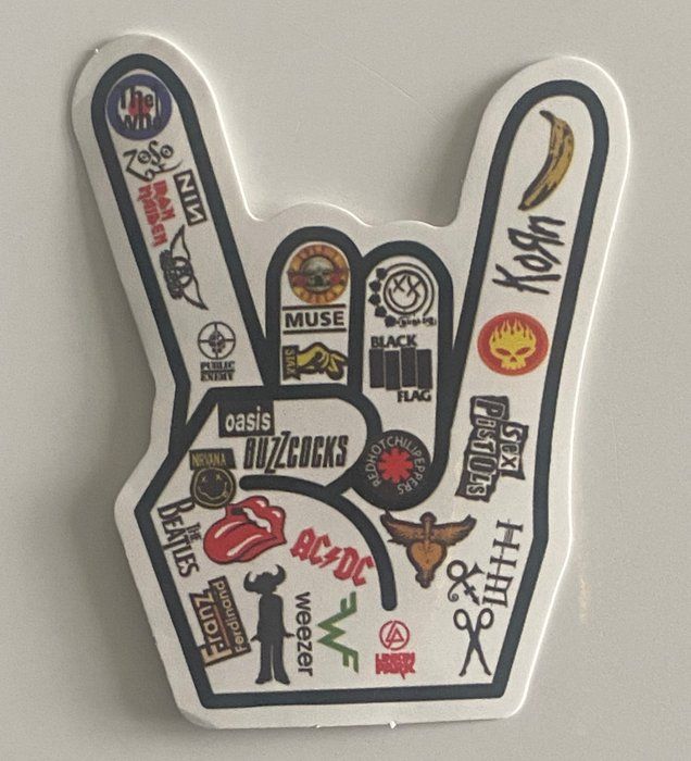 Lot 312: Rock n Roll bands sticker