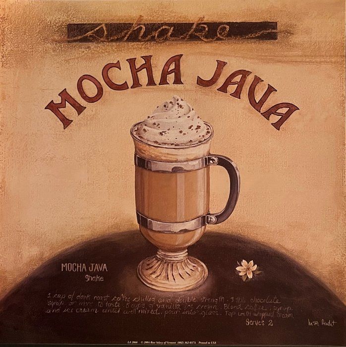 Lot 371: Mocha Java Cafe Art Print