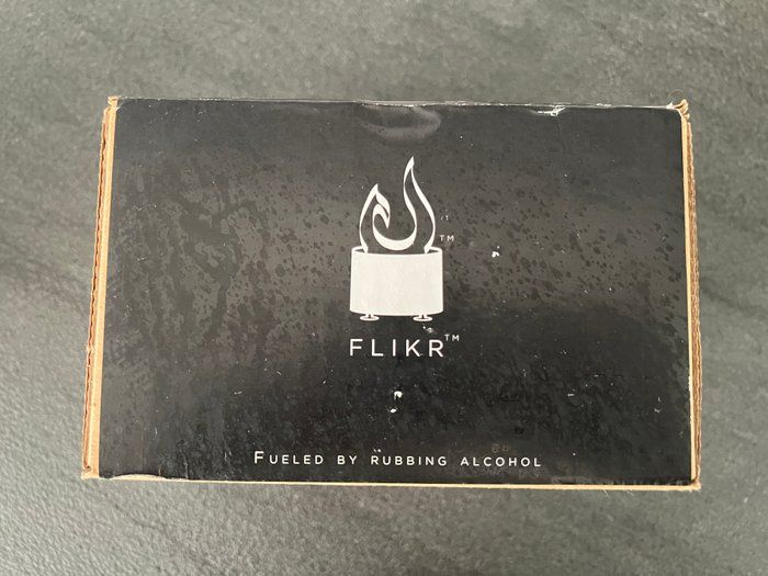 Lot 406: FLIKR Fire Portable Personal Fireplace Rubbing Alcohol Burner