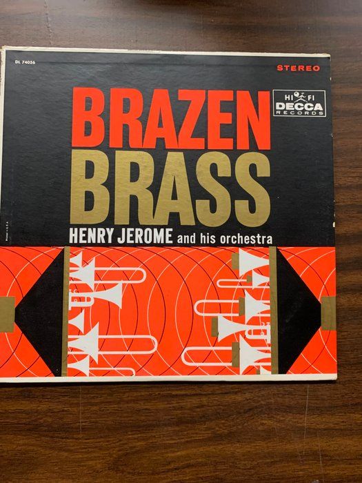 Lot 430: Henry Jerome And His Orchestra ‎– Brazen Brass – Album