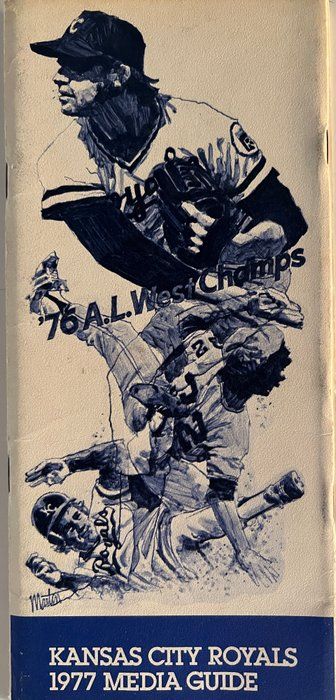 Lot 449: 1977 Royals Media guide. 4x9 inches