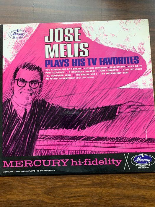 Lot 462: Jose Melis ‎– Plays His TV Favorites – Original Album