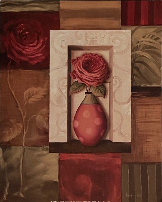 Lot 468: Rose Floral Art Print