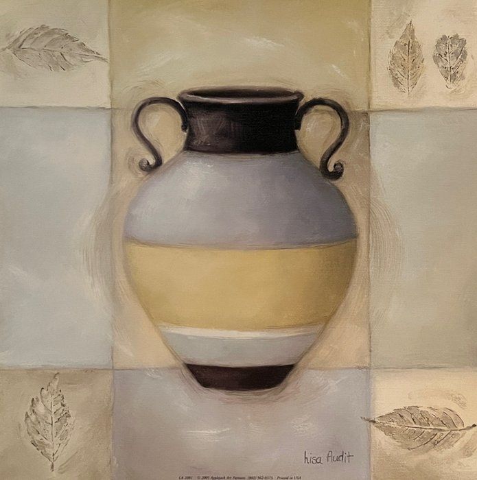 Lot 493: Vintage Vase Art Print