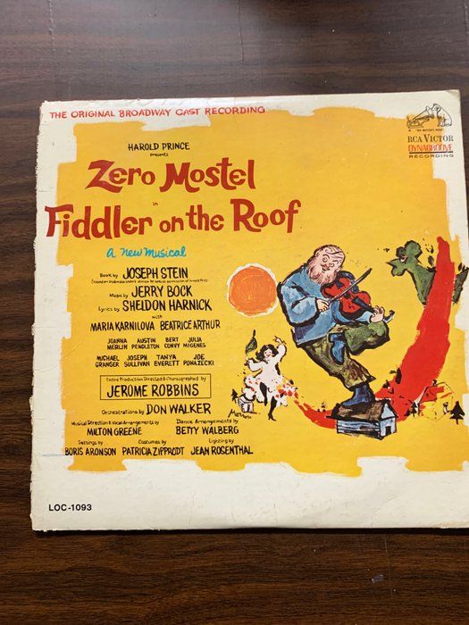 Lot 505: Zero Mostel In Fiddler On The Roof (The Original Broadway Cast Recording) Album