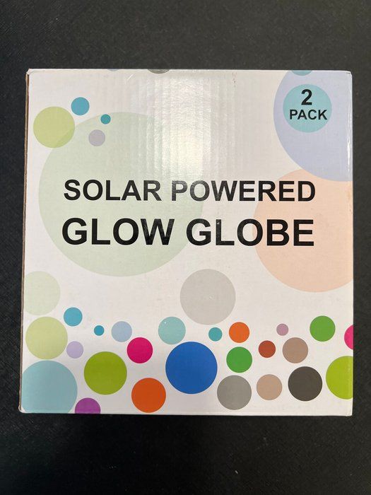 Lot 510: Solar Powered Glow Globe (2-Pack)