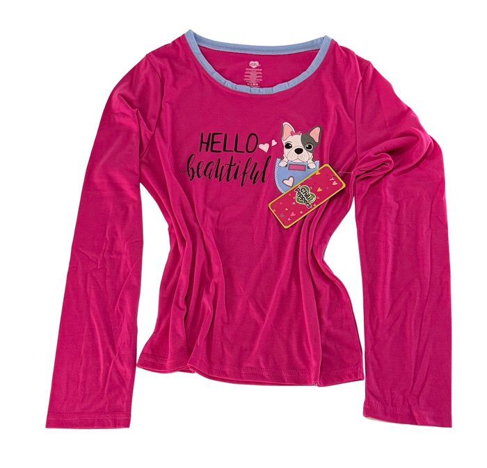 Lot 518: Chili Peppers brand kids size 12 pajama set. Long sleeve top with pants. New with tags