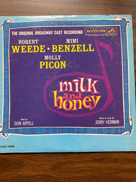 Lot 519: Robert Weede, Mimi Benzell, Molly Picon – Milk And Honey - The Original Broadway Cast Recording Album