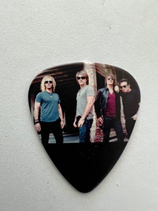 Lot 542: Bon Jovi guitar pick