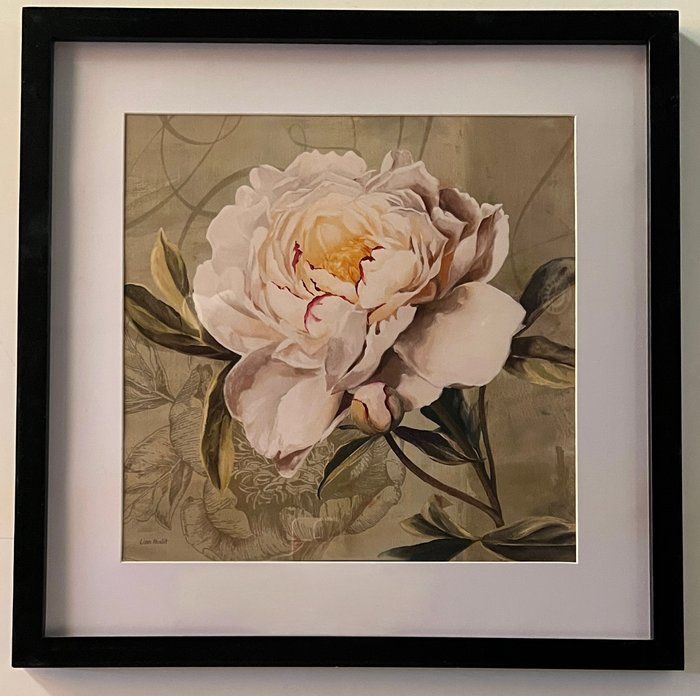 Lot 546: Vintage Floral Art Print