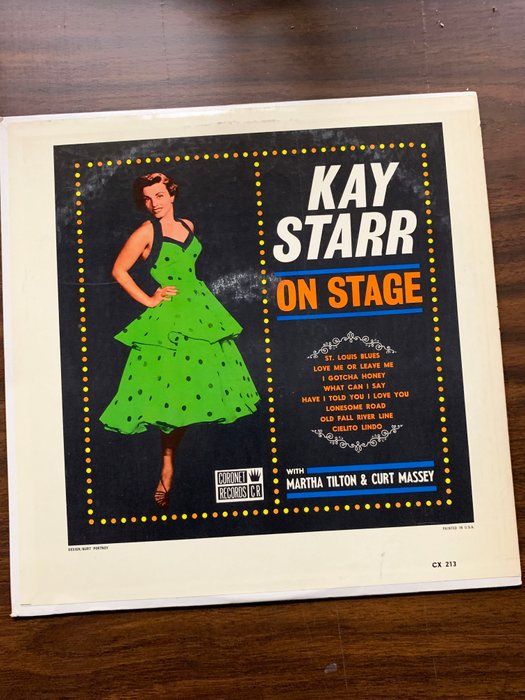 Lot 555: Kay Starr With Martha Tilton & Curt Massey ‎– On Stage – Album