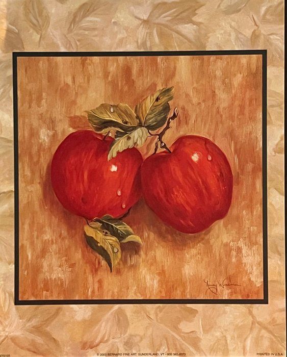 Lot 600: Nancy Wiseman Apples Art Print
