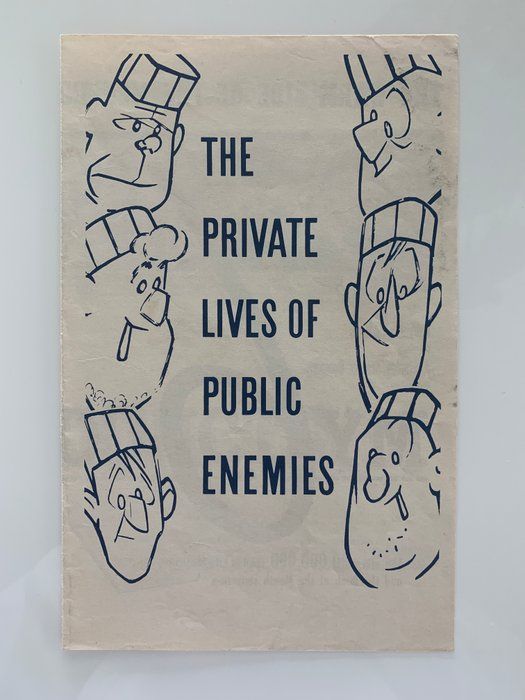 Lot 627: The Private Lives Of Public Enemies unsigned program