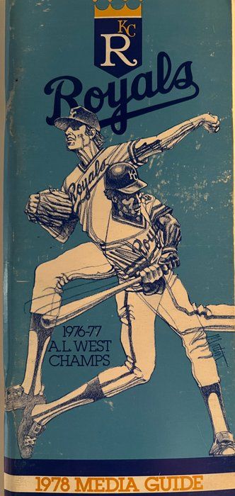 Lot 630: 1978 Royals Media guide. 4x9 inches