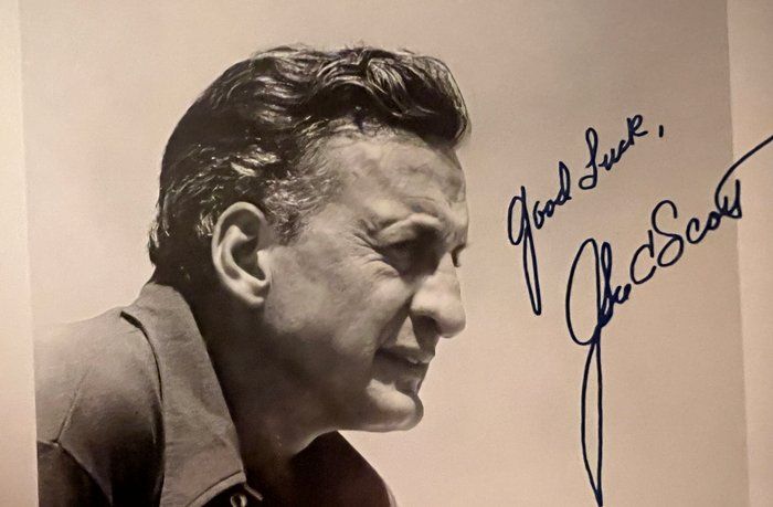 Lot 678: John C. Scott facsimile signed photo. 5x7 inches