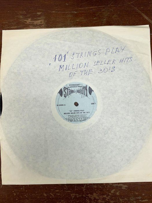 Lot 692: 101 Strings Play Million Seller Hit Songs of the '30s Album