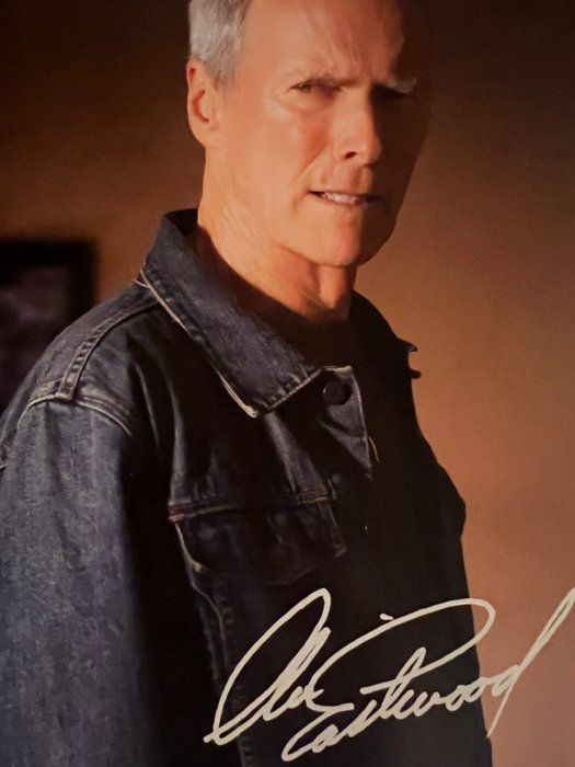 Lot 720: Clint Eastwood facsimile signed photo. 5x7 inches