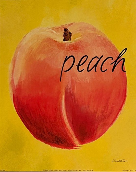 Lot 761: Peach Art Print