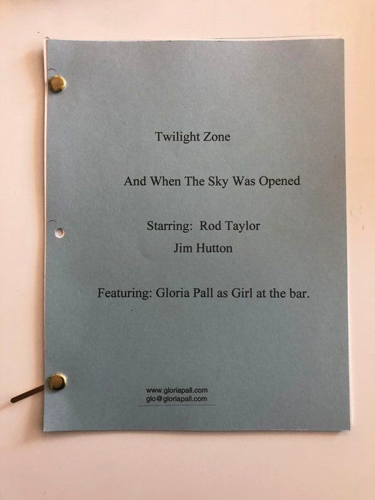 Lot 780: The Twilight Zone - And When the Sky Was Opened - Original Script