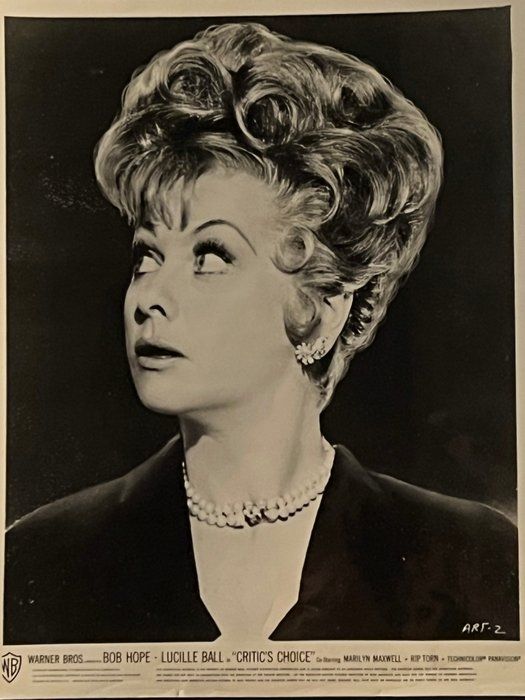 Lot 806: Vintage Movie Critic's Choice with Lucille Ball Unsigned Photo