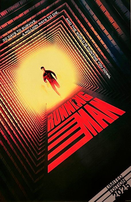 Lot 3: The Running Man Limited Edition 2025 Mini Poster