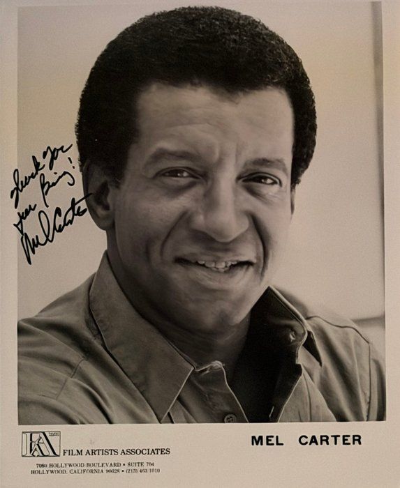 Lot 18: Pop singer Mel Carter signed photo