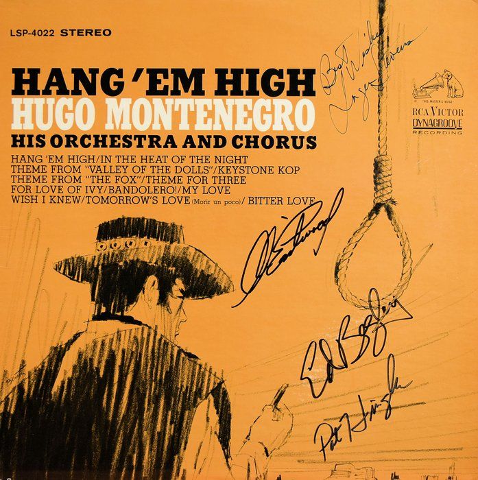 Lot 23: Hang 'Em High cast signed soundtrack