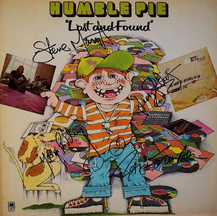 Lot 33: Humble Pie signed Lost And Found album