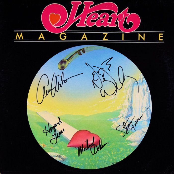 Lot 35: Heart signed Magazine album