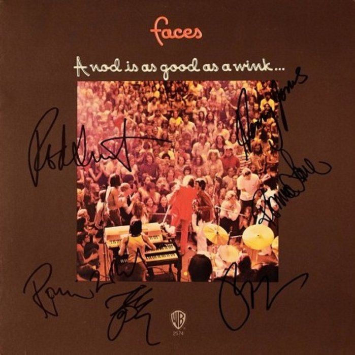 Lot 48: Faces signed A Nod Is As Good As A Wink album