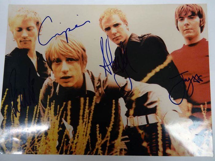 Lot 58: Kula Shaker band signed photo