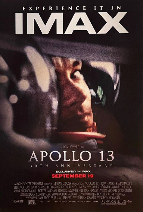 Lot 60: Apollo 13 30th Anniversary IMAX Mini Poster