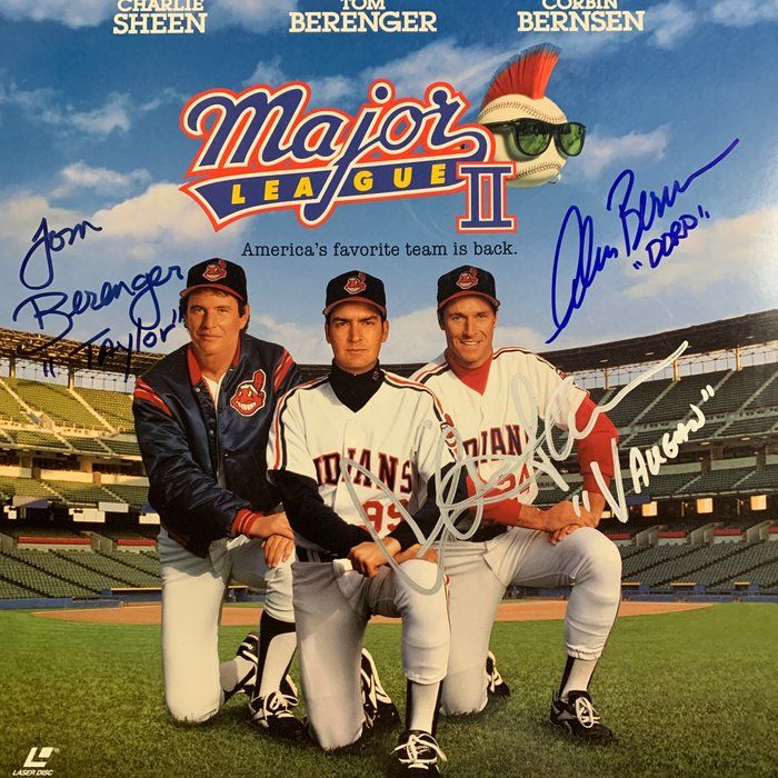 Lot 65: Major League 2 cast signed laserdisc. GFA Authenticated