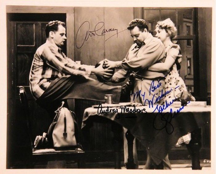 Lot 88: Honeymooners signed portrait photo