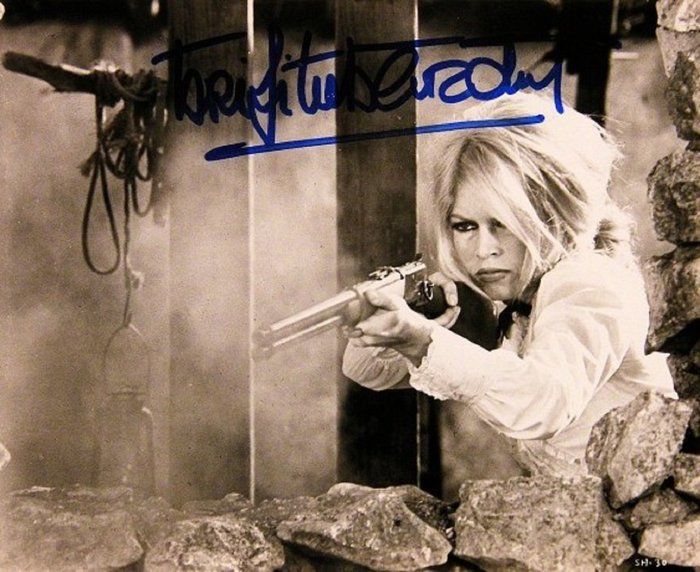 Lot 98: Brigitte Bardot signed movie still photo