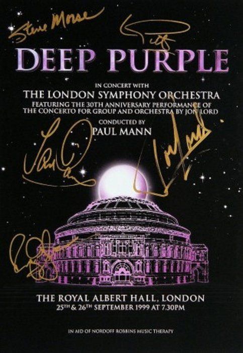 Lot 113: Deep Purple signed tour book