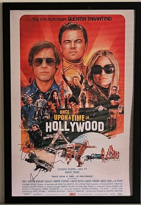 Lot 114: Once Upon a Time in Hollywood
cast signed movie poster