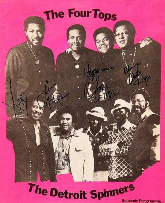 Lot 117: The Four Tops Signed program