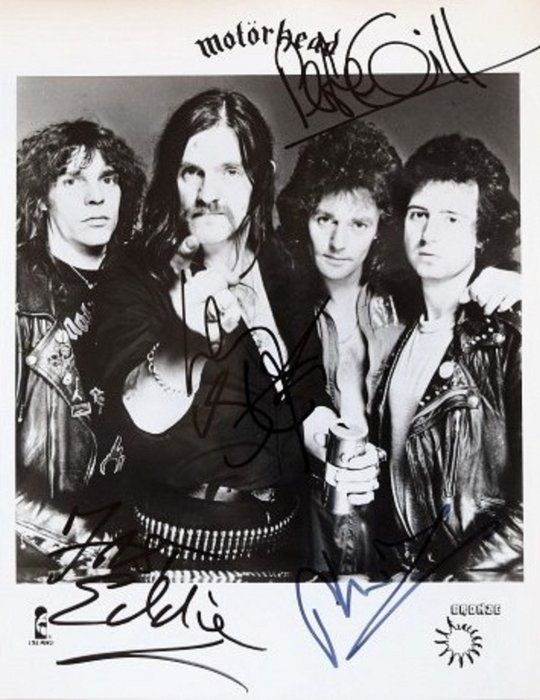 Lot 127: Motorhead signed promo photo