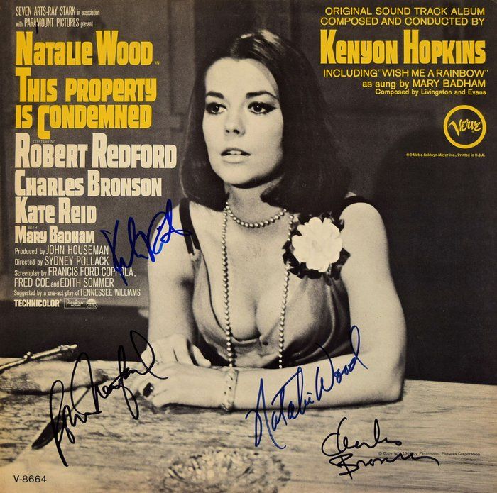 Lot 146: Natalie Wood  signed This Property Is Condemned Soundtrack